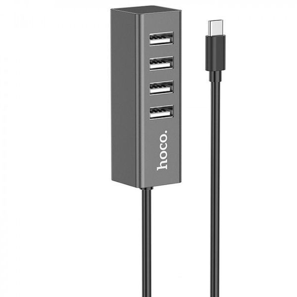 Hub переходник Hoco HB1 (Type-C to USB2.0*4) 80571 фото