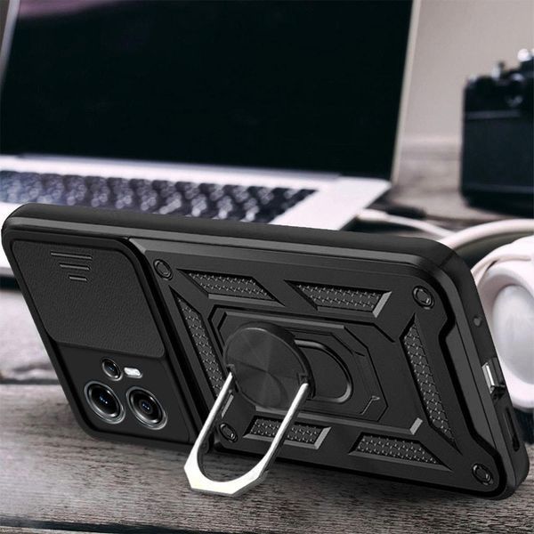 PC + TPU чохол Camshield armor для Motorola G13 / чорний 89396 фото