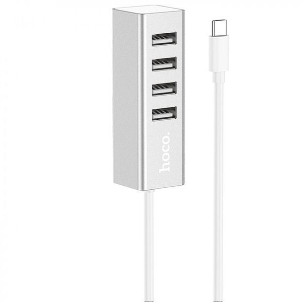 Hub переходник Hoco HB1 (Type-C to USB2.0*4) 80571 фото