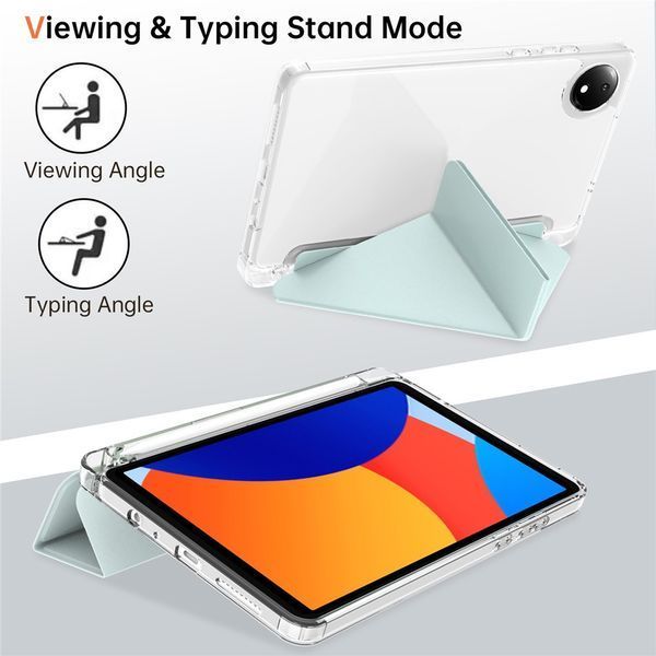 Чохол книжка Transparent Origami на Xiaomi Redmi Pad SE (8.7") 2024 / м'ятний 100234 фото