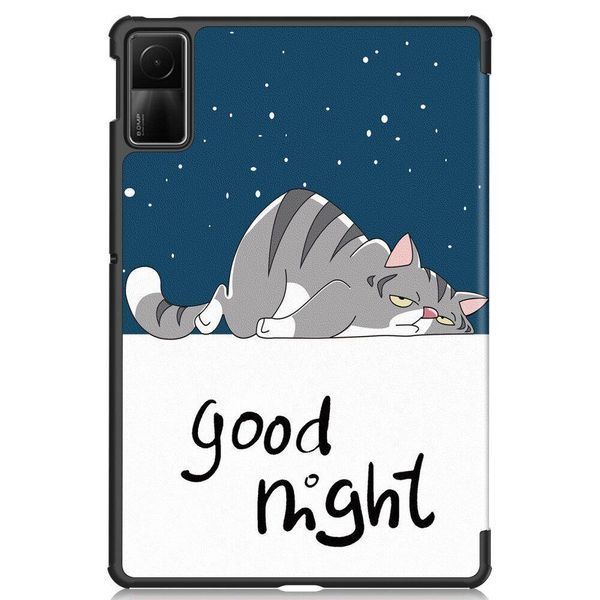Чехол книжка Crazy Horse на Xiaomi Redmi Pad SE (11") / good night 093136 фото