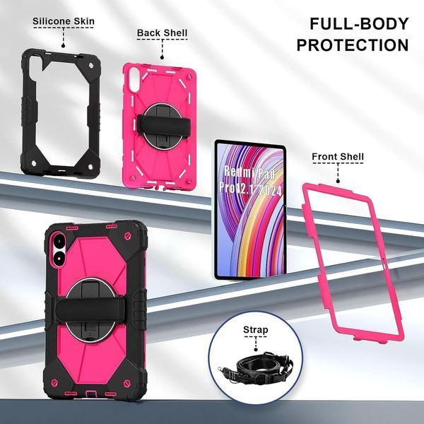 Чохол Protective force на Xiaomi Redmi Pad Pro 12.1" / малиновий 097908 фото