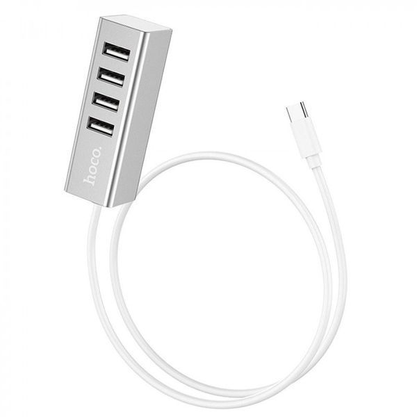 Hub переходник Hoco HB1 (Type-C to USB2.0*4) 80571 фото