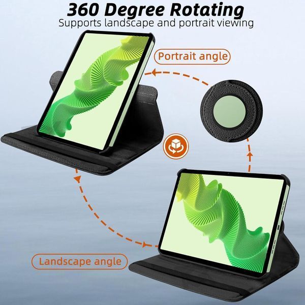 Чохол книжка 360 для Realme Pad 2 (11.5") / чорний 093841 фото