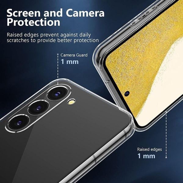Ультратонкий чохол для Samsung Galaxy S23 (на самсунг із23) прозорий 087928 фото