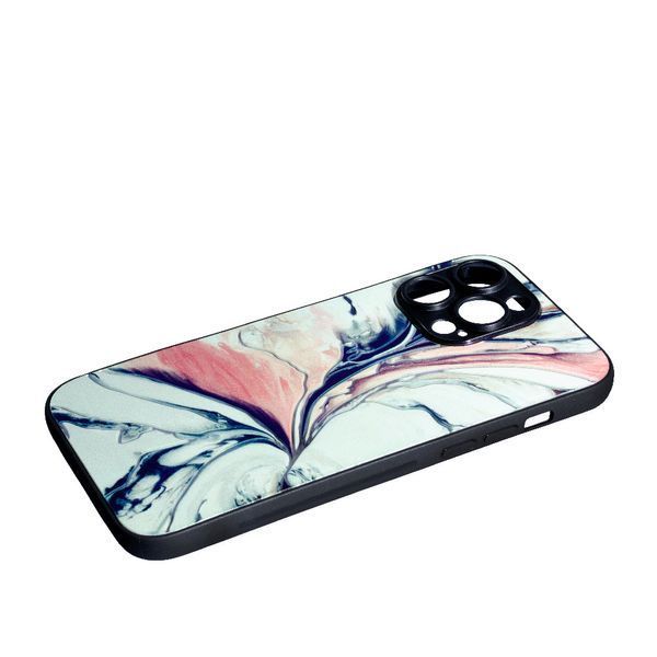 TPU чехол Marble Ultraviolet для iPhone 14 Pro Milk 088645 фото