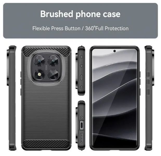 TPU чохол накладка Urban для Xiaomi Redmi Note 14 Pro (4G) / чорний 202918 фото