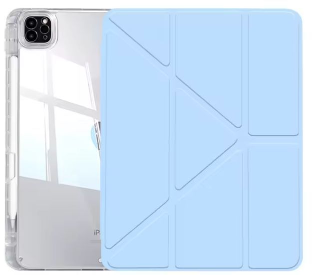 Чехол книжка Transparent Origami на Apple iPad Pro 11 2022 (11") / блакитний 101150 фото