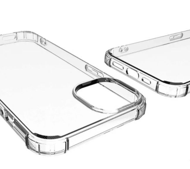 Чохол WXD силіконовий протиударний для iPhone 13 (відкрита камера) / прозорий 093562 фото