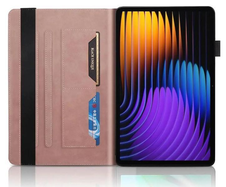 Чохол книжка Wood Book на планшет Poco Pad X1 (11.2") / рожевий 100948 фото