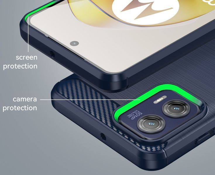 TPU чохол накладка Urban для Motorola G73 / синій 089345 фото