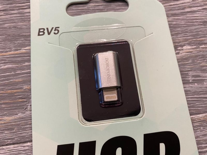 Переходник OTG Borofone BV5 Micro To Lightning 81301 фото