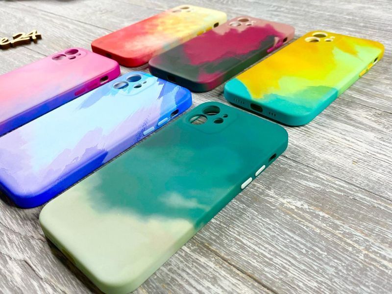 Чехол Aquarelle wattercolor на Apple iPhone 12 (6 видов) 084037 фото