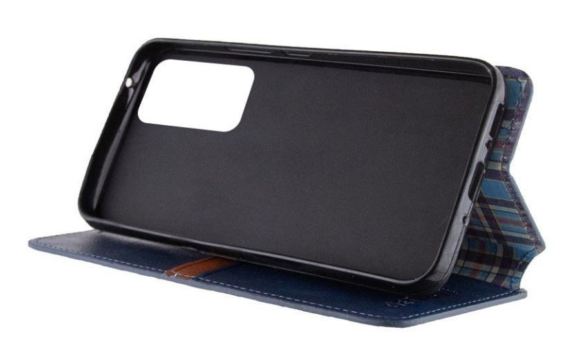 Кожаный чехол книжка Cubic для Samsung Galaxy M35 (5G) / синий 201308 фото