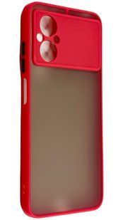 TPU чохол накладка Matte Color Case для Poco M4 5G червоний 092657 фото