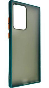 TPU чехол накладка Matte Color Case для Samsung Galaxy Note 20 Ultra темно-зеленый 92257 фото