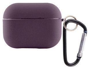 Силиконовый чехол с карабином для AirPods 4 / elderberry 201822 фото