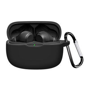 Силиконовый чехол с карабином для JBL Wave Beam черный 89598 фото