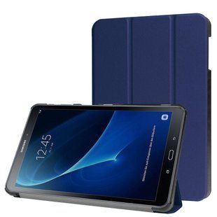 Кожаный чехол книжка Crazy Horse на планшет Samsung Galaxy Tab A 10.1 (T580/585) / синий 099382 фото