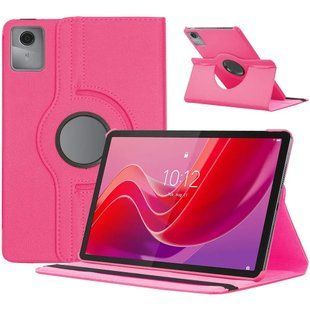 Кожаный чехол книжка 360 для Lenovo Idea Tab (11") 2025 / малиновый 101083 фото