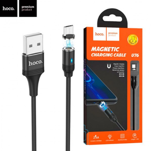 USB кабель Hoco U76 Fresh Magnetic micro-USB Cable (1.2m) 81671 фото