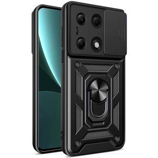 PC + TPU чехол Camshield armor на Xiaomi Redmi Note 13 Pro (4G) / черный 095778 фото