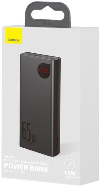 Повербанк Power Bank Baseus Adaman Metal 20000mAh PD+QC3.0 65W 094467 фото