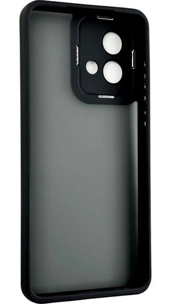 TPU чохол Luxury Metal Lens на Motorola G84 чорний 094631 фото