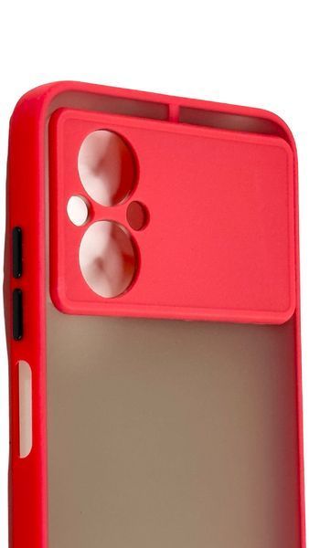 TPU чохол накладка Matte Color Case для Poco M4 5G червоний 092657 фото