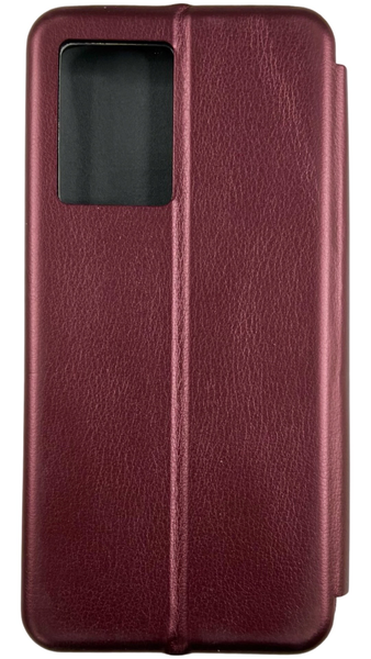 Чохол книжка Elegant book на OPPO A77 5G / бордовий 90595 фото