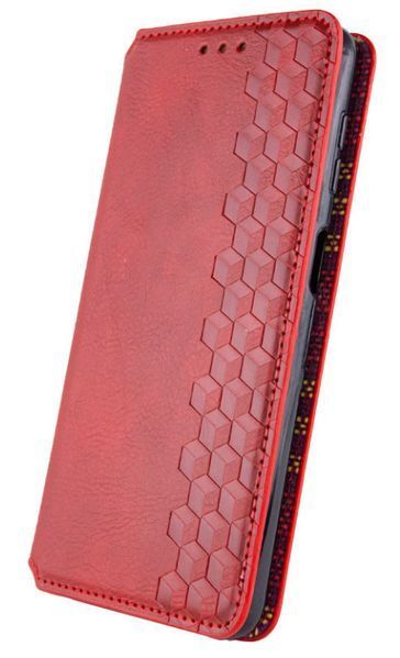 Шкіряний чохол книжка Cubic для Samsung Galaxy M35 (5G) / червоний 201309 фото