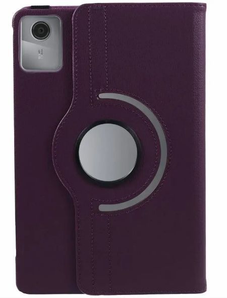 Кожаный чехол книжка 360 на планшет Lenovo Tab K11 2024 (11") / фиолетовый 200961 фото
