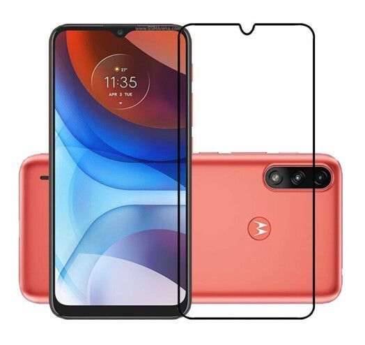 Защитное стекло для Motorola E7i / черный 85935 фото