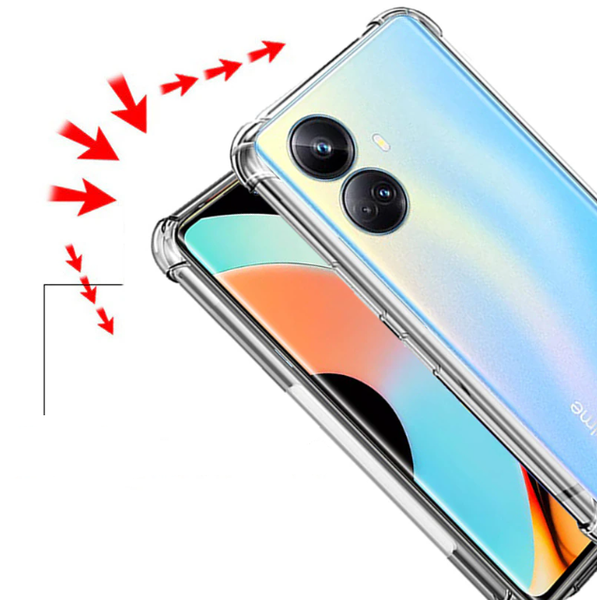Чехол накладка WXD для Realme 10 Pro Plus / прозрачный 90849 фото