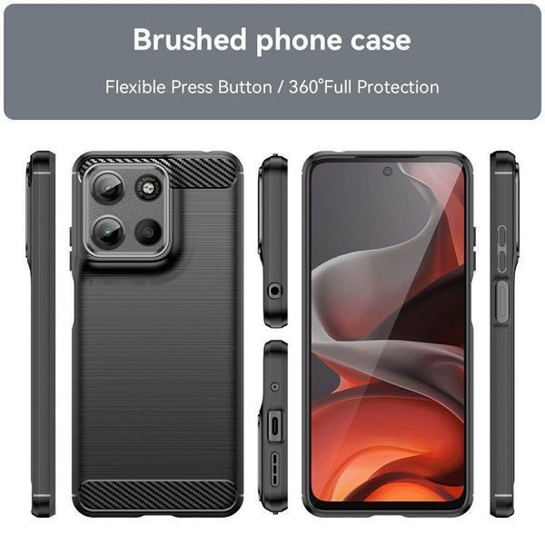 TPU чехол накладка Urban для Motorola G17 Power / черный 204699 фото