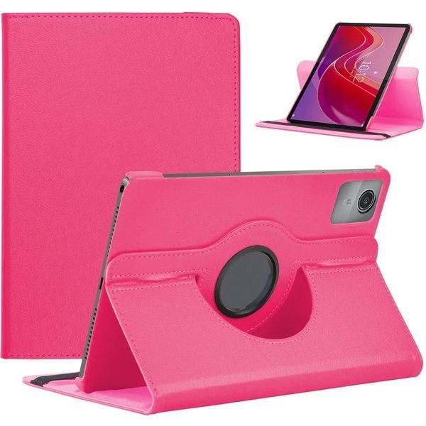 Шкіряний чохол книжка 360 для Lenovo Idea Tab (11") 2025 / малиновий 101083 фото