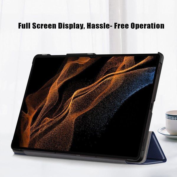 Чохол книжка Crazy Horse для Samsung Galaxy Tab S9 Ultra (14.6")/сірий 097722 фото
