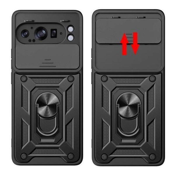 PC + TPU чехол Camshield Armor для Google Pixel 9 Pro XL / серебристый 098029 фото