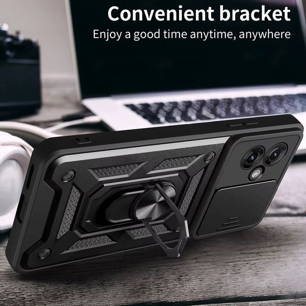 PC + TPU чехол Camshield Armor для Motorola G55 (5G) / черный 098070 фото
