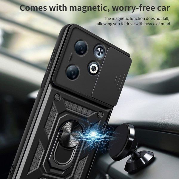 PC + TPU чехол Camshield Armor для Infinix Smart 9 (X6532) / черный 098010 фото