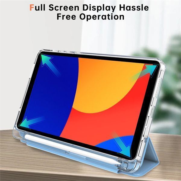 Чехол книжка Transparent Origami на Xiaomi Redmi Pad SE (8.7") 2024 / голубой 100235 фото