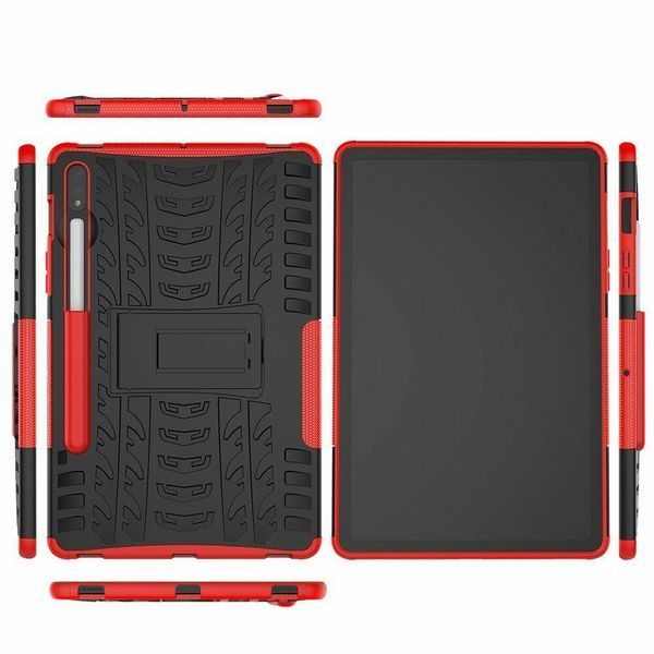 PC + TPU чехол Armor на Samsung Galaxy Tab S7 / Tab S8 (11") / красный 100545 фото