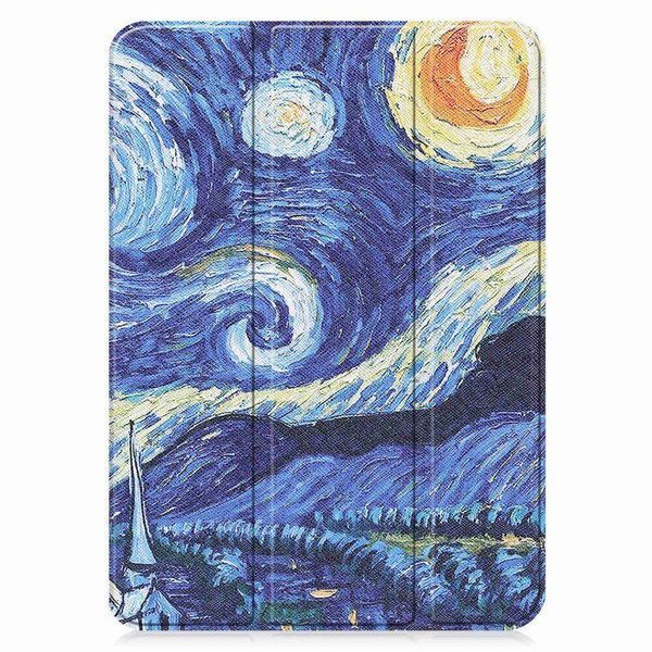 Кожаный чехол книжка Crazy Horse на планшет iPad 10.9" 2022 (10th Gen) / star night 100441 фото
