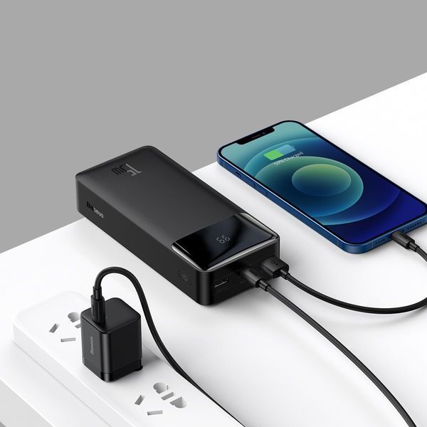 Повербанк Power Bank Baseus Baseus 30000mAh 15W Display черный 096062 фото