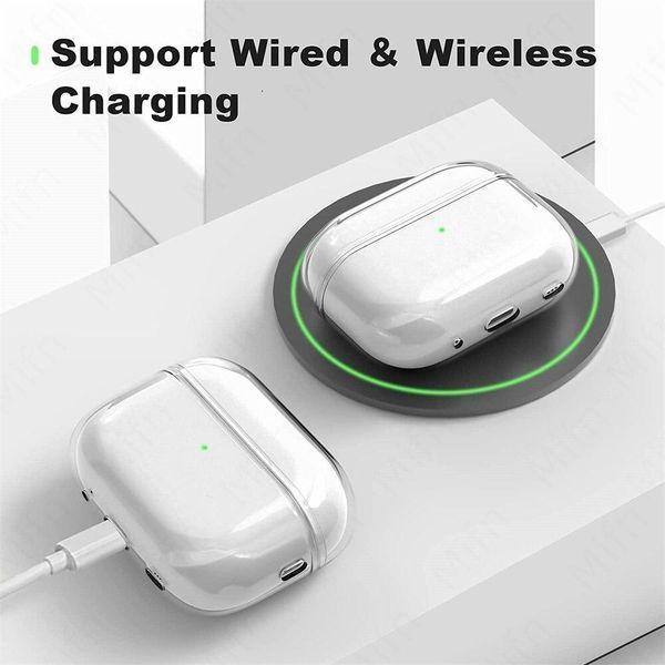 Чехол Clear Silicone Case для AirPods Pro 2 черный 090228 фото