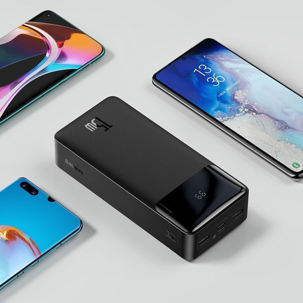 Повербанк Power Bank Baseus Baseus 30000mAh 15W Display черный 096062 фото