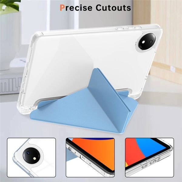 Чехол книжка Transparent Origami на Xiaomi Redmi Pad SE (8.7") 2024 / голубой 100235 фото