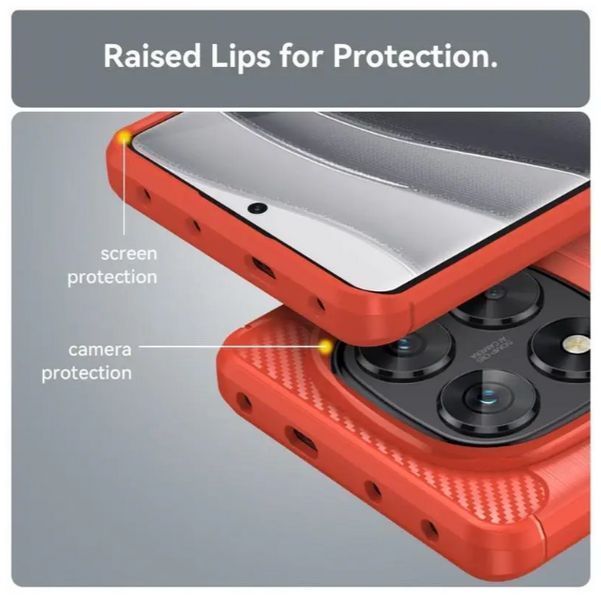 TPU чохол накладка Urban для Xiaomi Redmi Note 14 Pro (4G) / червоний 202919 фото