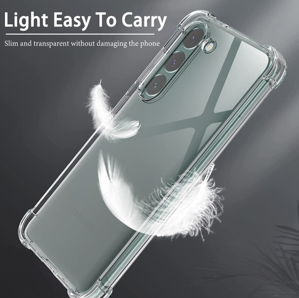 Чехол WXD силиконовый противоударный для Samsung Galaxy S23 Plus / прозрачный 087929 фото