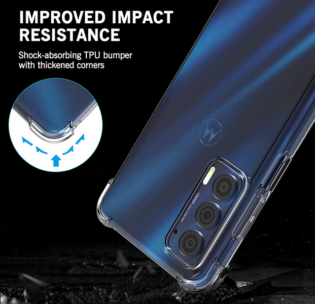 Чохол накладка WXD для Motorola Moto Edge 20 / прозорий 087026 фото